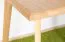 Tavolino quadrato Aurornis 75 | Rovere massiccio naturale | 60 x 60 x 50 cm | Design moderno