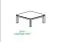 Tavolino Jussara 15 | Rovere naturale massello | 100 x 100 x 39 cm | Design moderno e funzionale