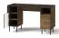 Scrivania Mairenke 09 | Noce e Nero Opaco | 79 x 135 x 55 cm | Design moderno
