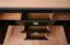Soggiorno completo 4 pezzi nero opaco | Set "Barbe" con bordi ABS e maniglie dorate | Design moderno e pratico