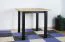 Tavolo da pranzo LELDE nero e rovere | Allungabile salvaspazio | 80 x 80/160 cm | Piano laminato 32 mm