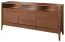 Cassettiera ampia 2 ante e 2 cassetti Gorica 08 | Rovere rustico | LED | 85 x 180 x 50 cm | Vetro bronzo