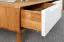 Mobile TV Timaru 22 in rovere selvatico oliato / bianco, parzialmente massiccio - Dimensioni: 33 x 134 x 40 cm (A x L x P)