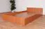Letto una piazza e mezza "Corrientes" 17, incl. rete a doghe, color ontano - 120 x 200 cm (l x l)