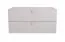 Cassettiera Skalle 08 per cameretta | Grigio | 47 x 94 x 49 cm | 2 cassetti con soft close