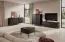 Set salotto moderno Balta 4 pezzi | Nero elegante | Gambe in metallo | Push-to-open | Bordo ABS