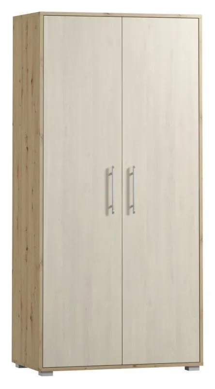 Armadio guardaroba Curug 14 | Ante battenti | Rovere e faggio chiaro | 188 x 90 x 50 cm