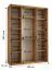 Armadio nero Tharo con ante scorrevoli | Salvaspazio | Robusto | 235,2 x 160 x 45 cm | Look moderno