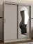 Armadio scorrevole Lagginhorn 12 | Cashmere | 1,5 m larghezza | 1 anta specchio | 2 barre appendiabiti | 5 scomparti