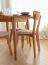 Sedia da pranzo "Mineure" 02 | Rovere massiccio oliato | Seduta imbottita beige | 85,5 x 46,5 x 50 cm