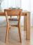 Sedia da pranzo "Mineure" 02 | Rovere massiccio oliato | Seduta imbottita beige | 85,5 x 46,5 x 50 cm