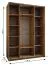 Armadio ad ante scorrevoli "Tampa", bianco, 2 ante scorrevoli, 11 scomparti, 2 barre appendiabiti, 1 spcchio, Sistema "Soft-Close", 245,5 x 180 x 64 cm