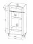 Set camera da letto completo "Barbe" 4 pezzi | Bianco opaco e rovere | Bordi ABS | Maniglie nere