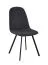 Sedia moderna Maridi 244 antracite | Tessuto morbido | Schienale con cuciture decorative | 89 x 45 x 55 cm | Comfort elevato