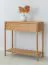 Tavolo consolle | credenza | legno massiccio | sistema soft close | 1 cassetto | rovere oliato | 1 ripiano | colore: rovere | 83 x 33 x 80 cm | Seille 02 | maniglia fresata
