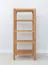 Scaffale | legno massiccio | 4 scomparti | rovere oliato | colore: rovere | 43 x 43 x 100 cm | Seille 08