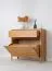 Scarpiera | rovere oliato | 83 x 33 x 80 cm | legno massiccio | 1 cassetto | sistema soft close | colore: rovere | Seille 17