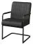 Sedia Ogulin 37 nera | Design moderno | 86 x 55 x 50 cm | Seduta confortevole e stabile