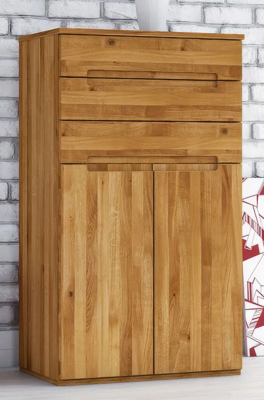 Cassettiera Kapiti 19 | Rovere massello selvatico oliato | 129 x 75 x 45 cm | Design elegante