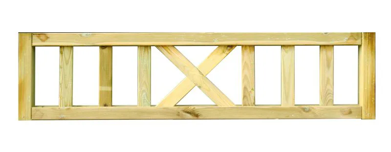 Grata superiore | SET da 7 pezzi | per gazebo Vitalba | abete rosso / pino | impregnato a pressione in caldaia | Dimensioni: 120 x 30 cm