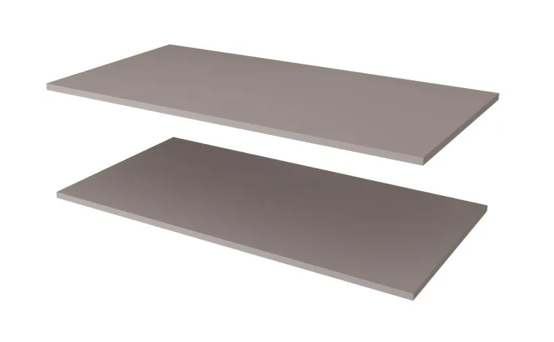 Ripiano in legno per armadio - set 2 pz, color cashmere, per armadi con larghezza: 300 cm