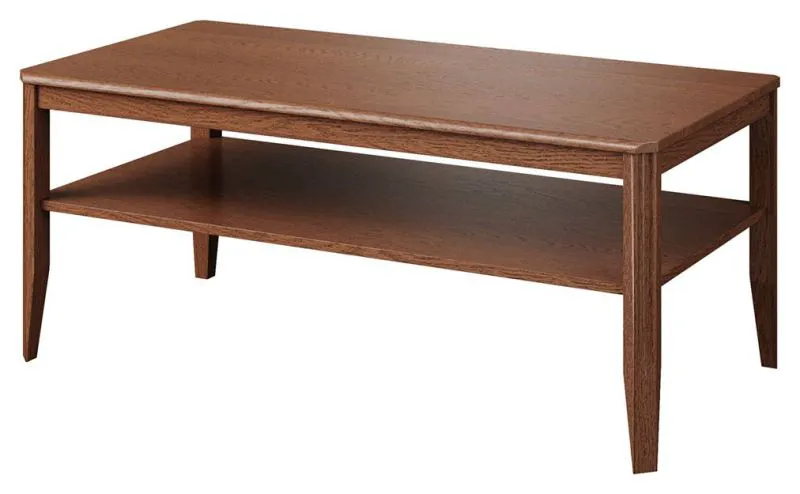 Tavolino Gorica 18 in rovere rustico | 50 x 120 x 60 cm | 1 ripiano | Struttura semisolida robusta