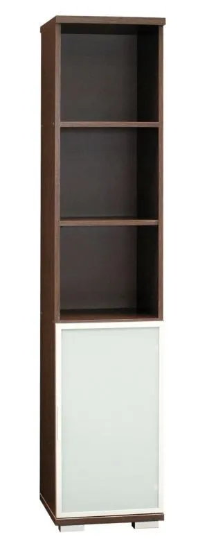Scaffale alto "Trelew" 24 wengé | 193 x 40 x 41 cm | Design moderno e pratico | Ampio spazio organizzativo