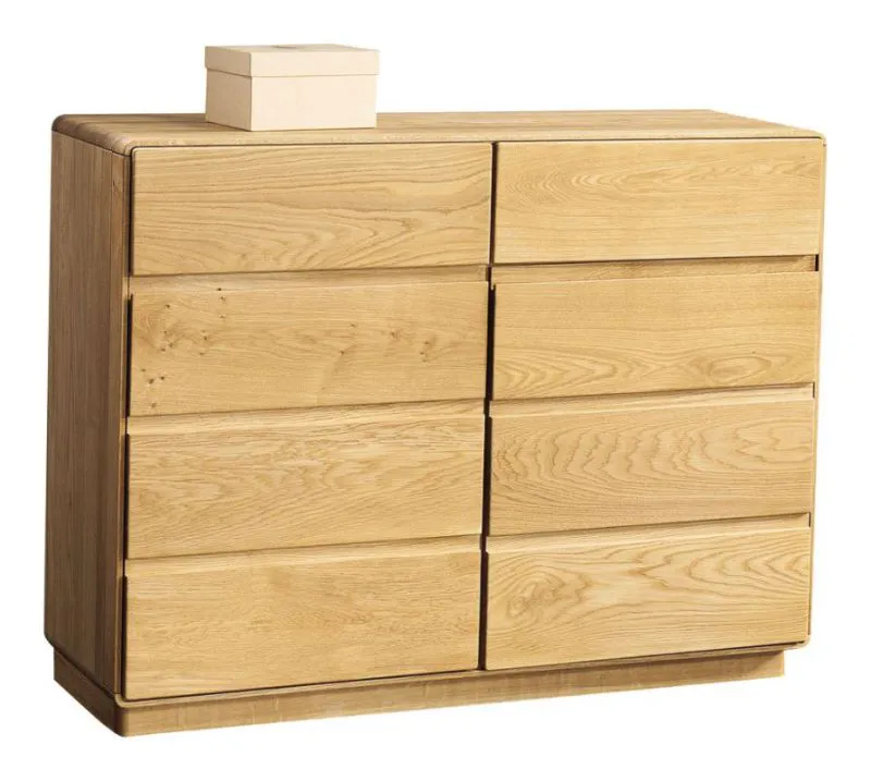 Cassettiera Fazenda 15 | Rovere parzialmente massello | Finitura naturale | 90 x 119 x 41 cm
