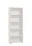 Scaffale alto Knide 09 | Bianco elegante | 5 scomparti | Bordi in ABS | 176,5 x 70 x 24,5 cm