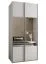 Armadio / Armadio con ante scorrevoli | 245,5 x 100 x 64 cm | 2 aste appendiabiti | 2 ante scorrevoli | Specchio | Colore: bianco | Chiusura ammortizzata | 6 scomparti