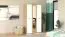 Armadio guardaroba Brus 02 | Rovere Artisan e bianco | 1 anta a specchio | 6 scomparti | 203,5 x 119 x 53 cm
