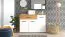 Madia "Brus" 04 | Rovere Artisan/Bianco | 3 ante, 1 cassetto, 4 scomparti | 80,5 x 119 x 33 cm