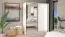 Armadio anta scorrevole con specchio Kule 06 | Bianco | 1 barra appendiabiti | 6 scomparti | 210 x 179 x 62,5 cm