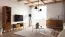 Cassettiera Engordany 03 | Faggio massello laccato | Rovere rustico | 2 ante, 3 cassetti, 4 scomparti | Sistema Soft-Close | 90 x 155 x 39 cm