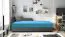 Divano letto Lobatos 103 | Grigio/Blu | Spazio contenitore | Testata sinistra | 80 x 195 cm