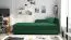 Letto da giorno imbottito Lobatos 110 | Testata destra | Verde scuro | Contenitore | 80 x 195 cm | Ideale per camere ospiti