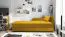 Letto ospiti giallo Lobatos 86 | Contenitore ribaltabile | Testata destra | 80x195 cm | Imbottitura confortevole