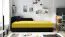 Divano letto moderno con contenitore | Colore nero/giallo | Superficie 90 x 195 cm | Testata sinistra | Nucleo a molle Bonell