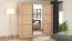Armadio scorrevole Panevo 06 | Rovere Artisan | 3 ante, 1 specchio | 11 scomparti | 215,5 x 242 x 60 cm