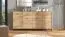 Cassettiera "Sabas" 13 | Rovere Artisan | Nero | 4 ante | 2 cassetti | 8 scomparti | 90 x 182,5 x 40 cm