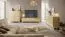 Madia "Bizerta" 01, color rovere Vicenza, gambe: legno, 4 ante, 8 scomparti, bordi in ABS, funzione "push-to-open", 100 x 38 x 125 cm