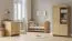 Lettino "Mille" 03, color rovere, rete a doghe, bordi in ABS, superficie di sdraio: 70 x 140 cm