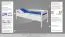 Letto singolo "Easy Premium Line" K1/n, faggio massiccio, laccato bianco - 90 x 200 cm