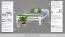 Letto king size "Easy Premium Line" K4 in faggio massello laccato bianco, 180 x 200 cm