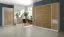 Armadio | Colore: rovere / bianco | 50 x 50 x 225 cm | maniglie in metallo bianco | 1 anta | 2 cassetti | 4 ripiani | 5 scomparti | Nalut 02