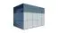 Capanno per attrezzi 02, grigio / antracite - spessore: 19 mm, SU: 7,8 m²