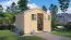 Casetta da giardino prefabbricata Münster 04 incl. pavimento, legno grezzo - spessore 19 mm, SU: 5,8 m²