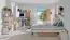 Comodino Dennis 12 per cameretta | Frassino e bianco | 51 x 45 x 35 cm | 1 cassetto