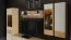 Vetrinetta moderna "Gataivai" 33 | Beige lucido e noce | 115 x 35 x 30 cm | Design arioso e illuminazione LED