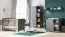 Cassettiera Majvi 01 grigio/rovere | 90x89x76 cm | Design moderno senza maniglie | Fasciatoio removibile